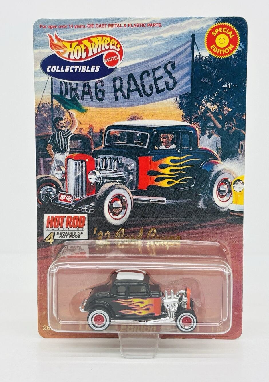 Hot Wheels Collectibles '32 Ford Coupe Drag Races Special Edition w/ Protector